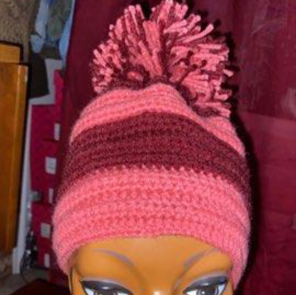 Yarn winter hat